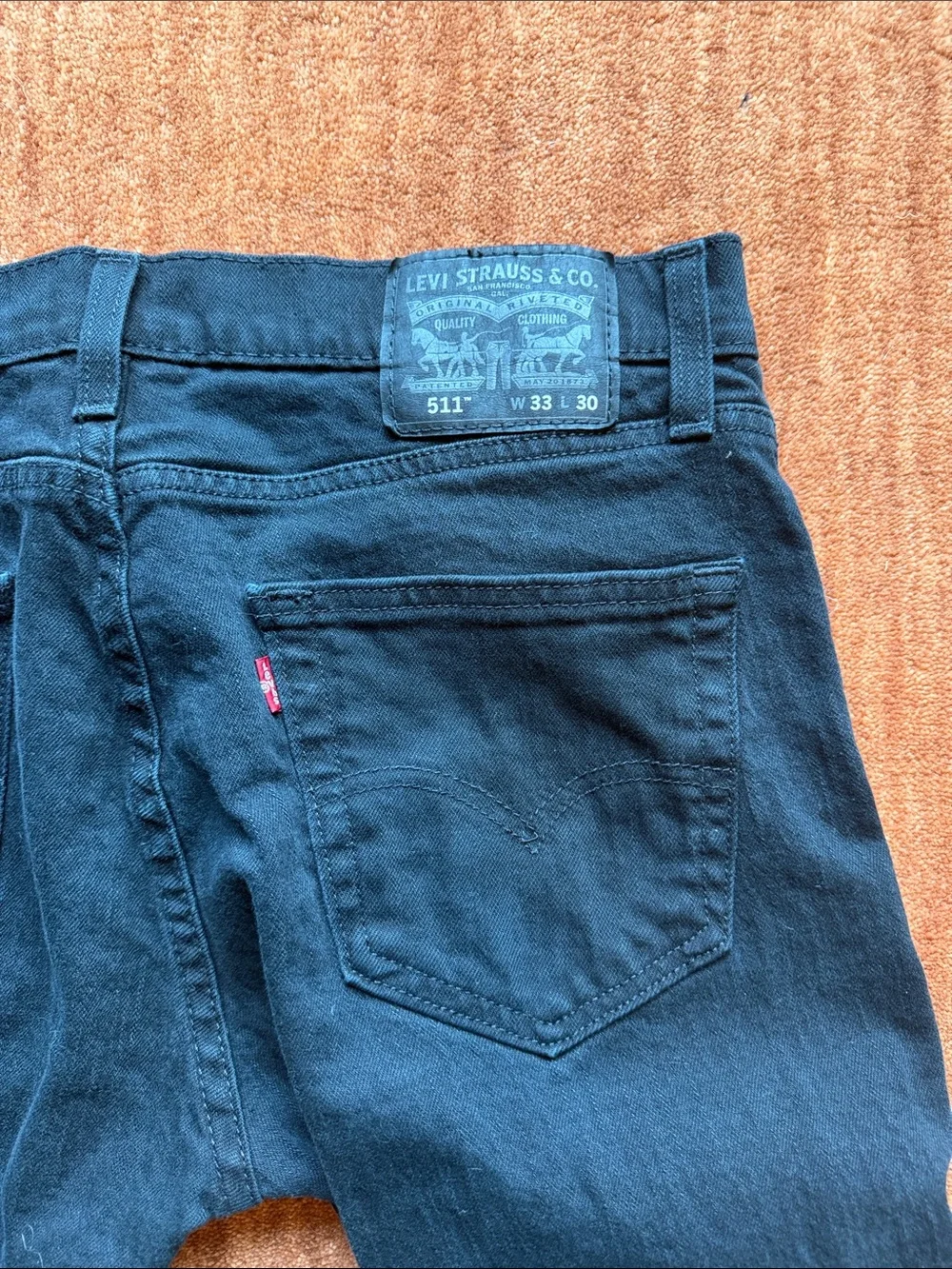 Levi's Slim Straight Men's Jeans - Black Denim